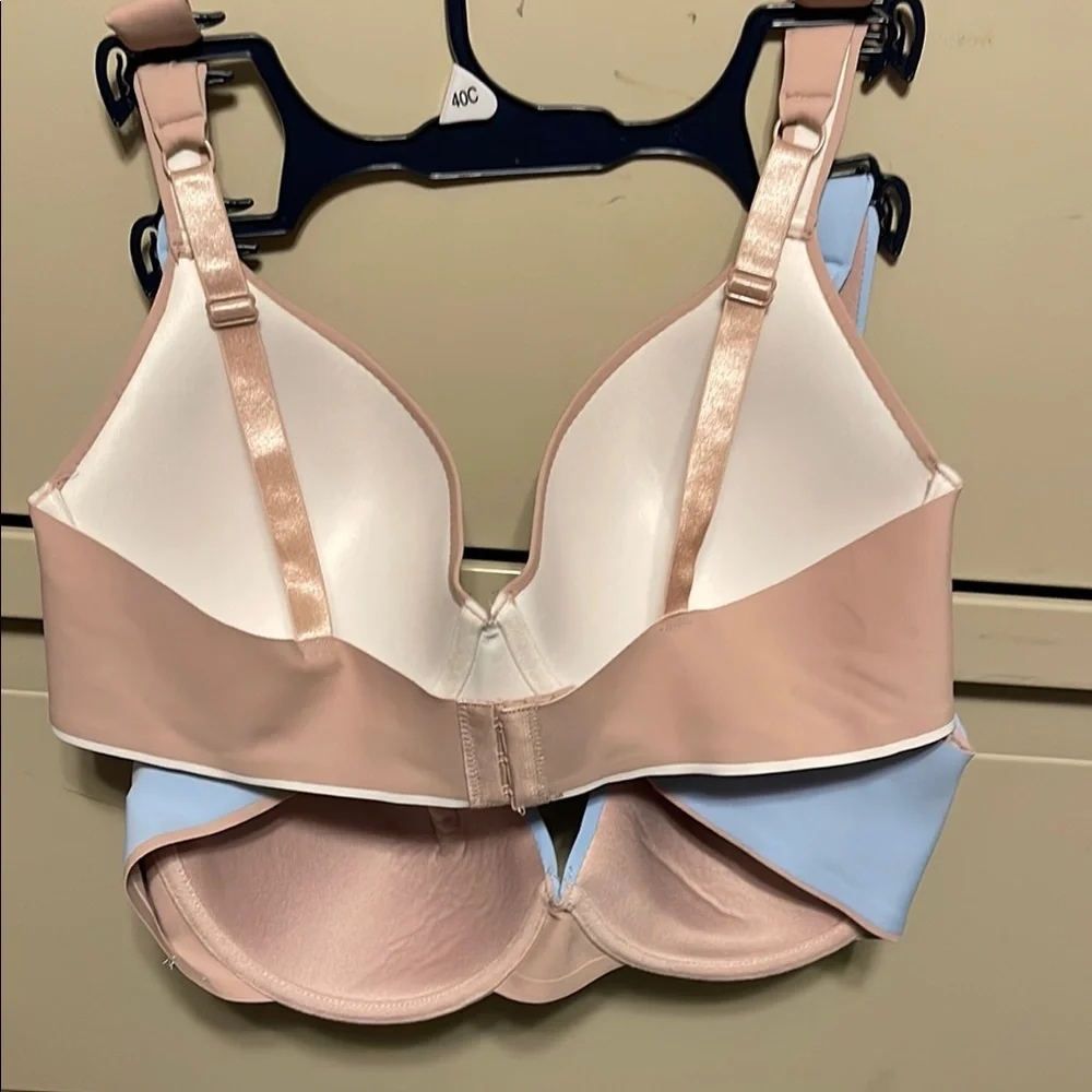 Izod Intimates Blue and Tan Bras for Everyday Comfort - Picture 2 of 3